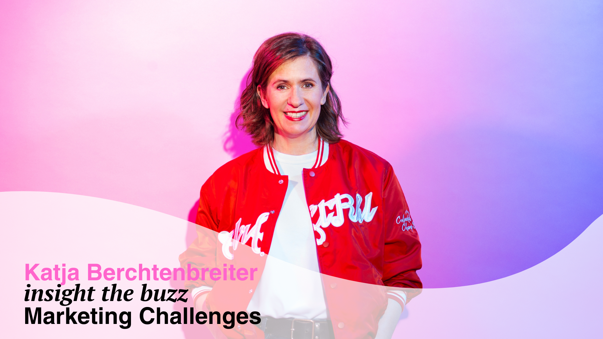 Insight the Buzz. Katja Berchtenbreiter Marketing Challenges